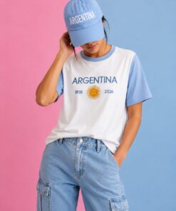 Remera Argentina Sol bordado